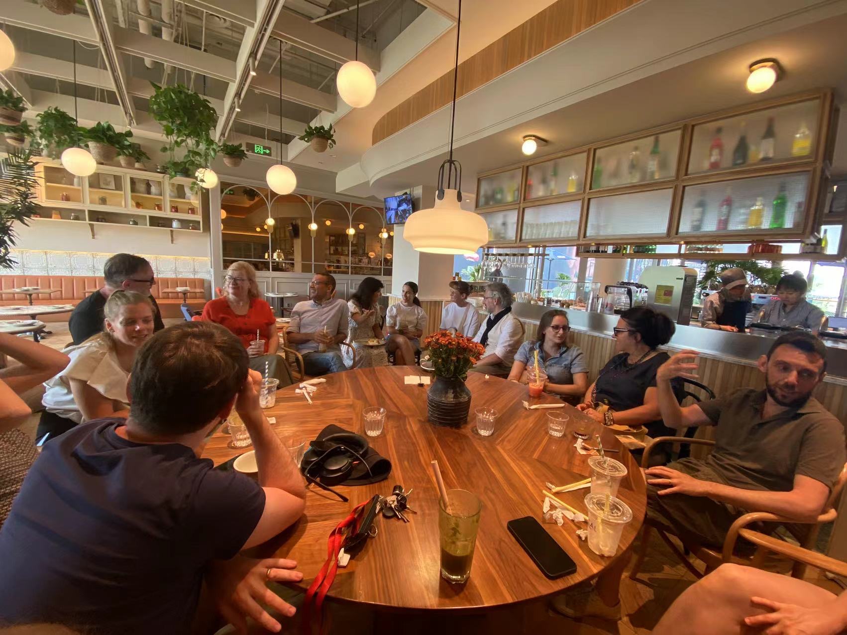 Members of the community together